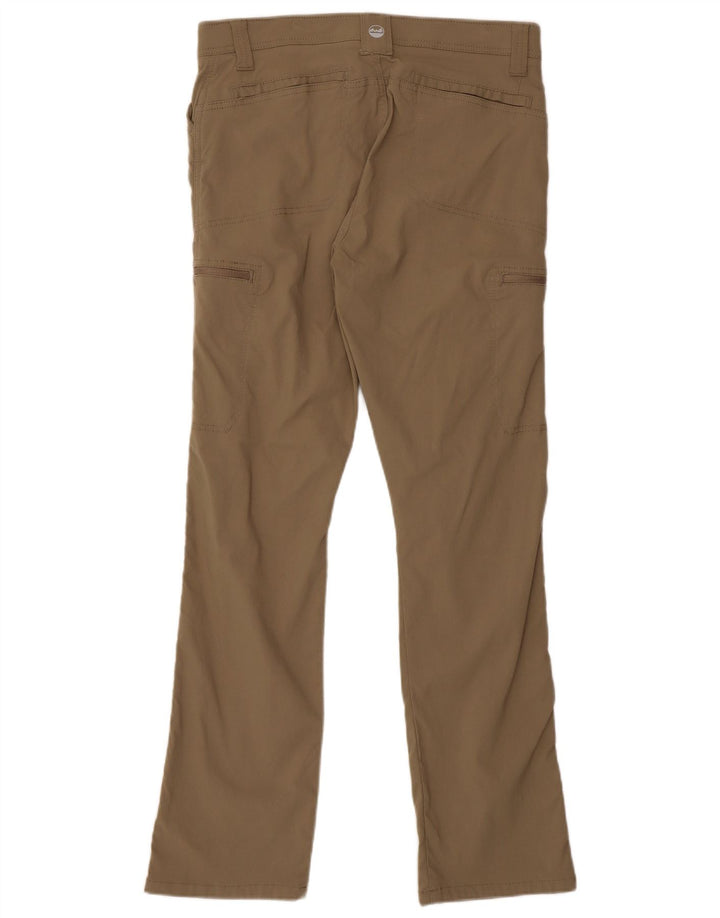 Wrangler Mens Caminhadas Calças Cargo W33 L30 Cáqui Nylon