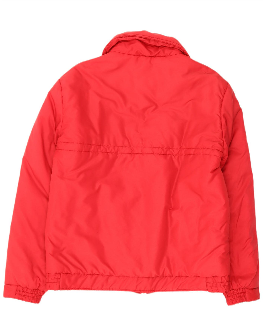 Jaqueta acolchoada feminina vintage IT 50 XL poliéster vermelho