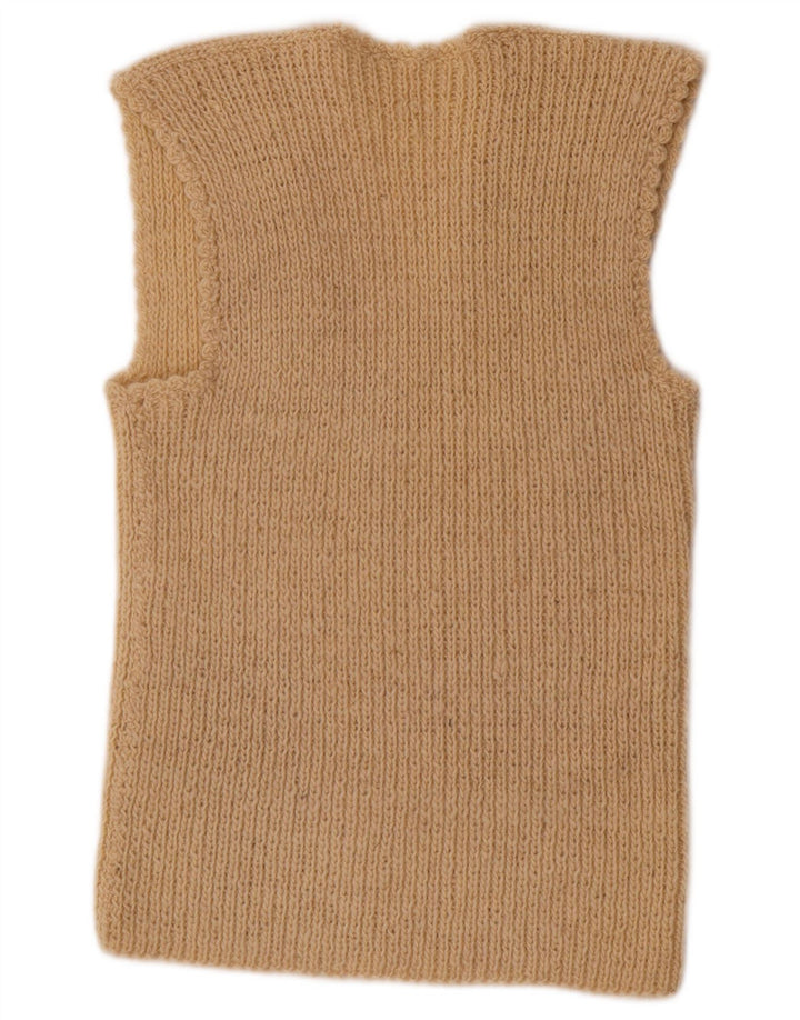 Regata feminina VINTAGE com colete UK 12 médio bege