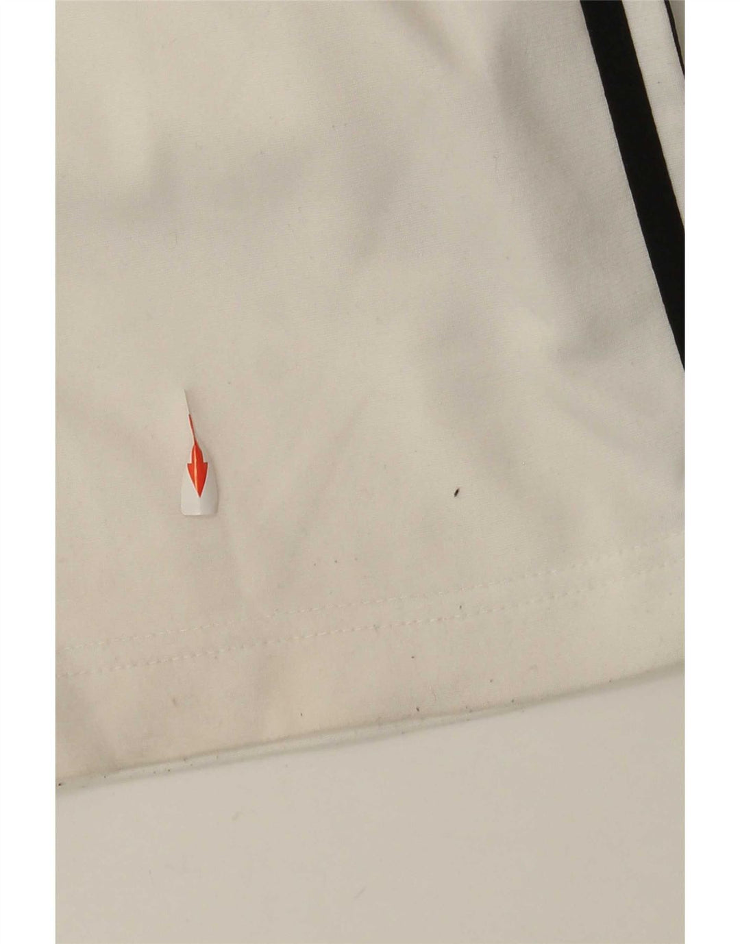 Calças de treino masculinas Adidas UK 38/40 poliéster branco médio