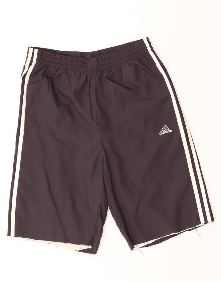 Shorts esportivos femininos Adidas UK 10 pequeno poliéster preto