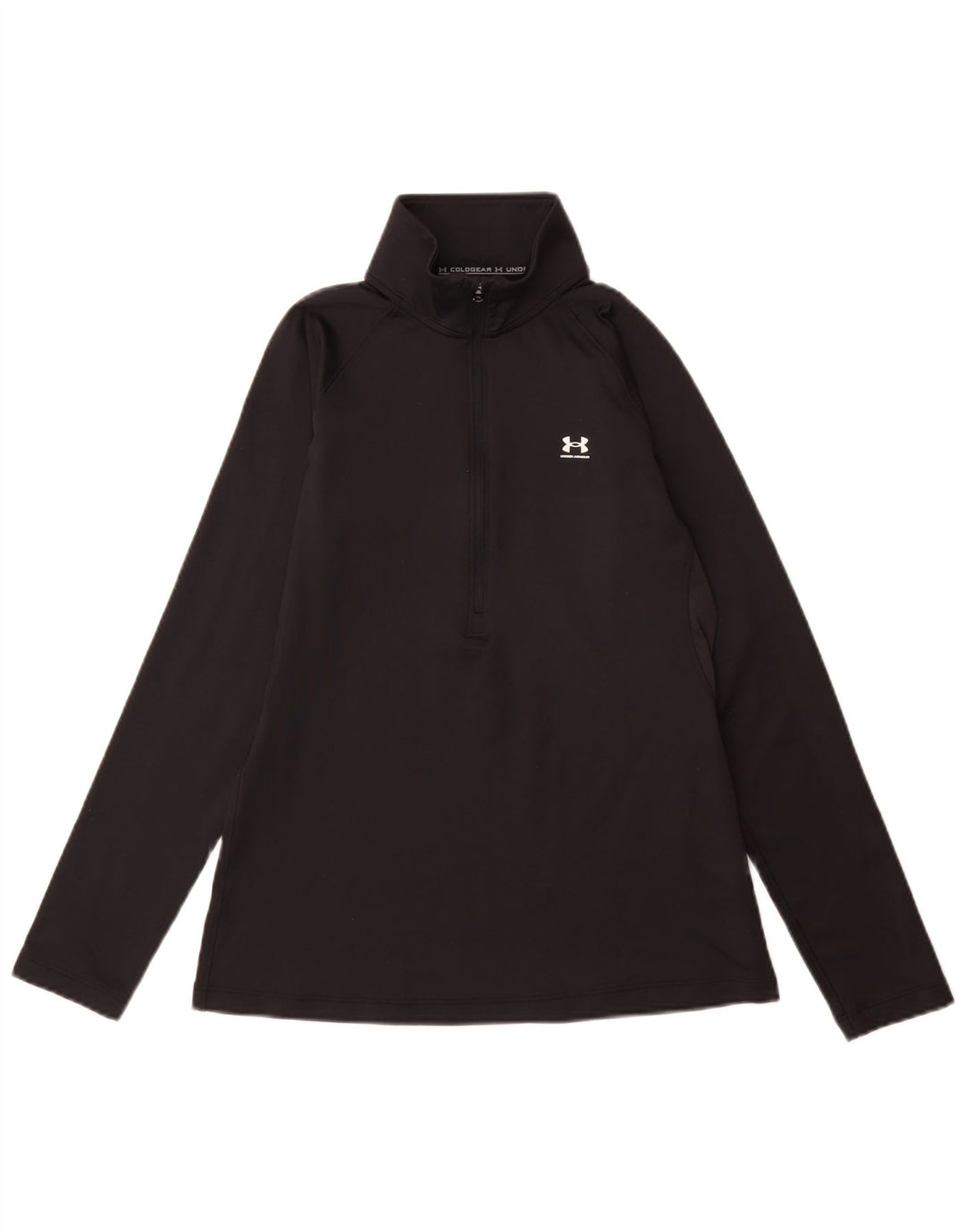Under Armour Feminino Cold Gear Pulôver Treino Top Reino Unido 10 Pequeno Preto