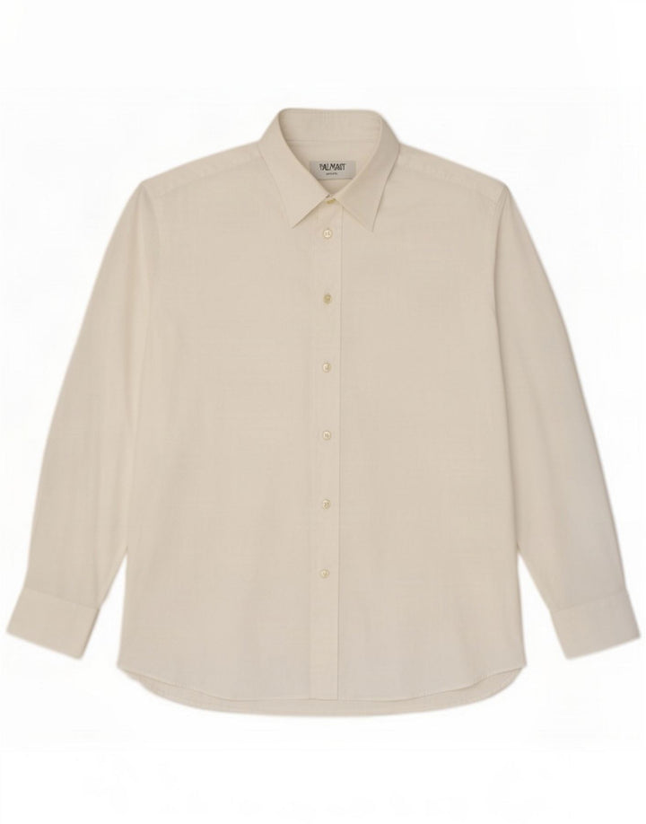 Camisa masculina Balmain tamanho 42 algodão branco grande