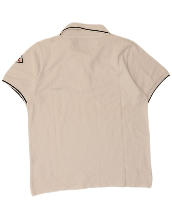 Roy Rogers Camisa polo masculina 2XL algodão branco