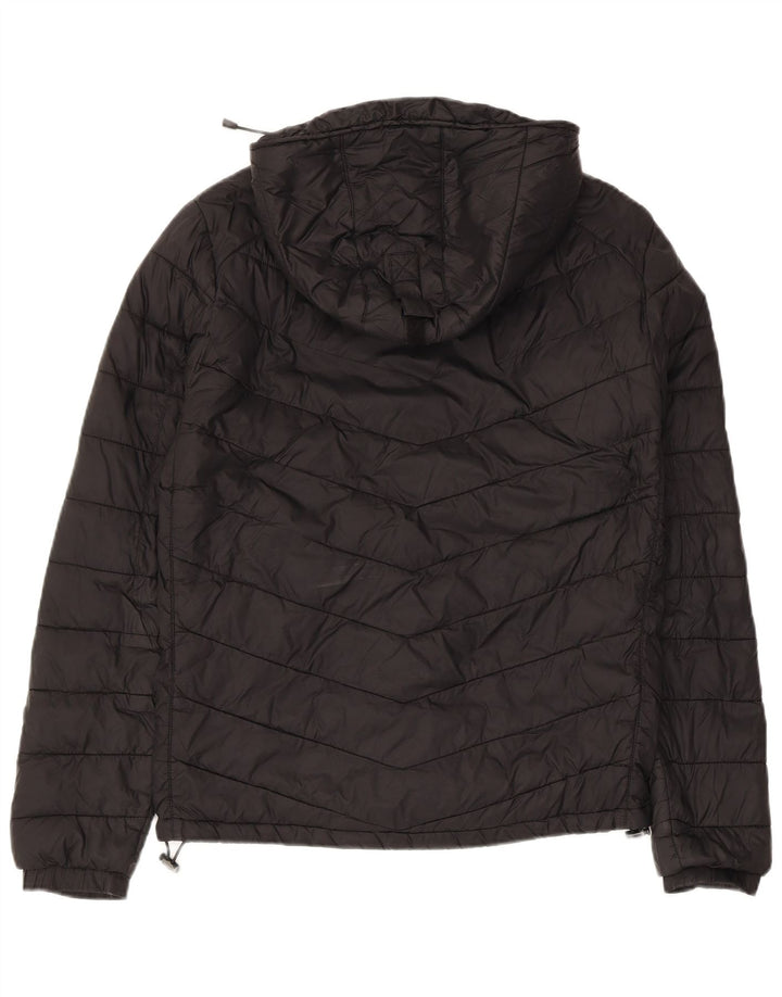 Jaqueta masculina acolchoada com capuz ZARA UK 36 pequena preta