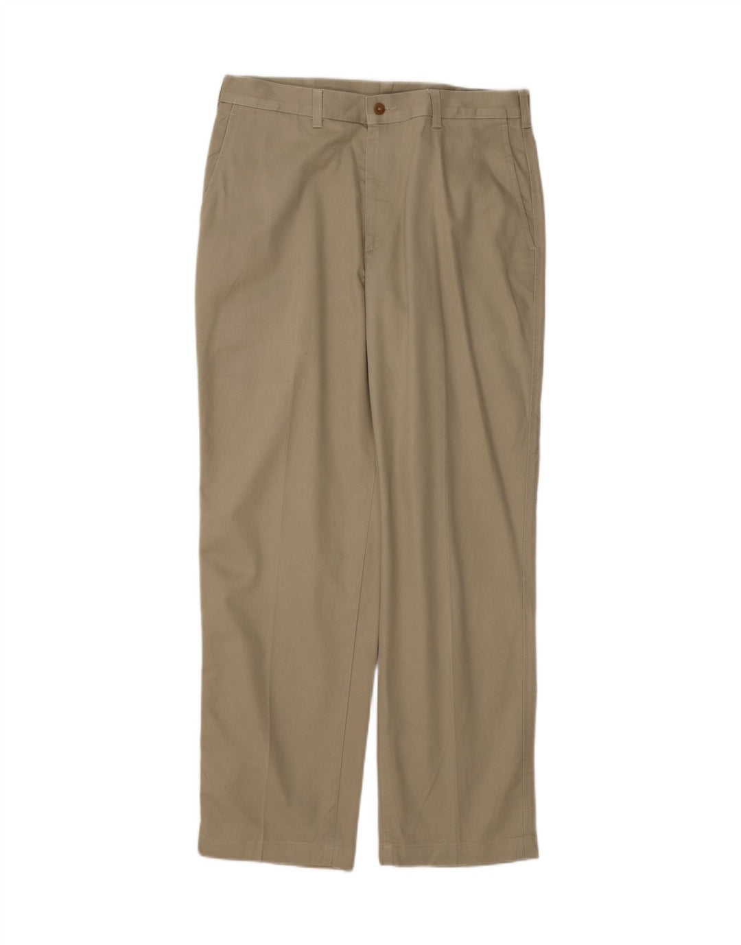 Calça chino reta masculina VINTAGE W34 L30 bege