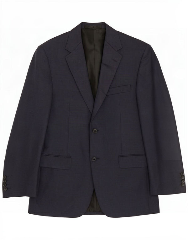 Jaqueta Blazer curta masculina Marks & Spencer Reino Unido 38 Houndstooth azul marinho médio