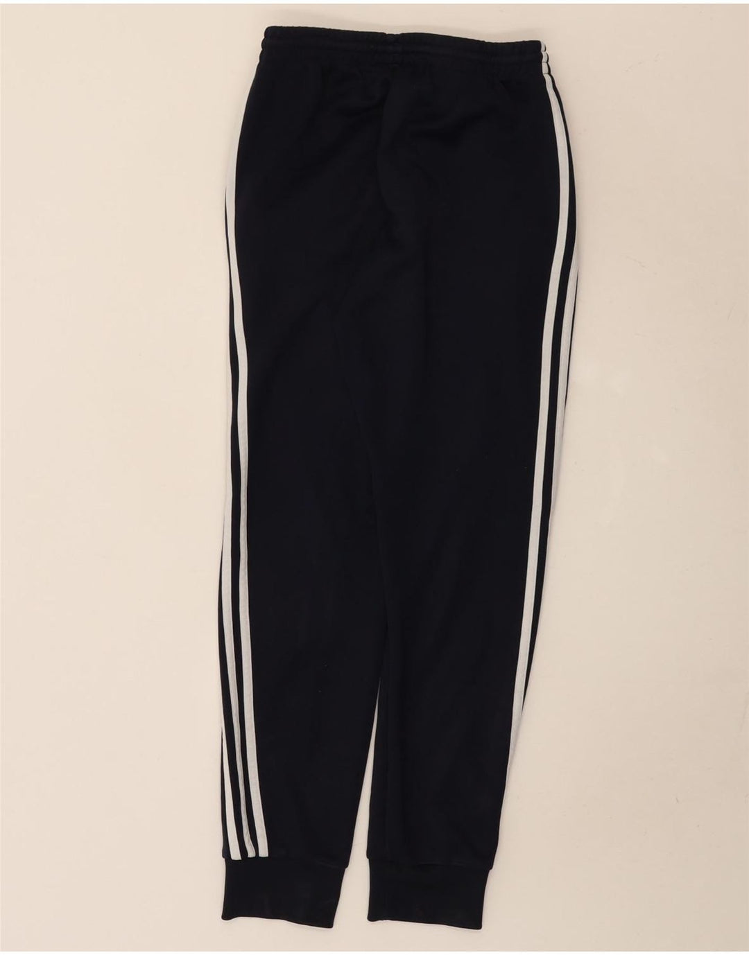 Adidas Mens Treino Calças Joggers Pequeno Poliéster Azul Marinho