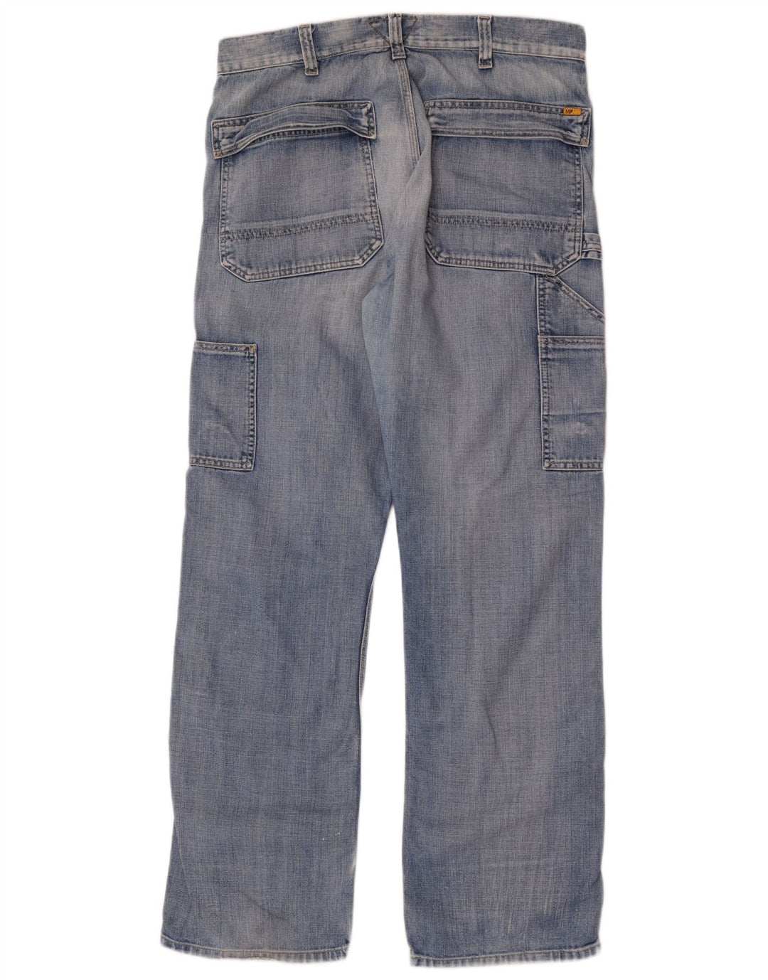 Meltin' Pot Masculino Cargo Straight Jeans W36 L33 Azul Algodão