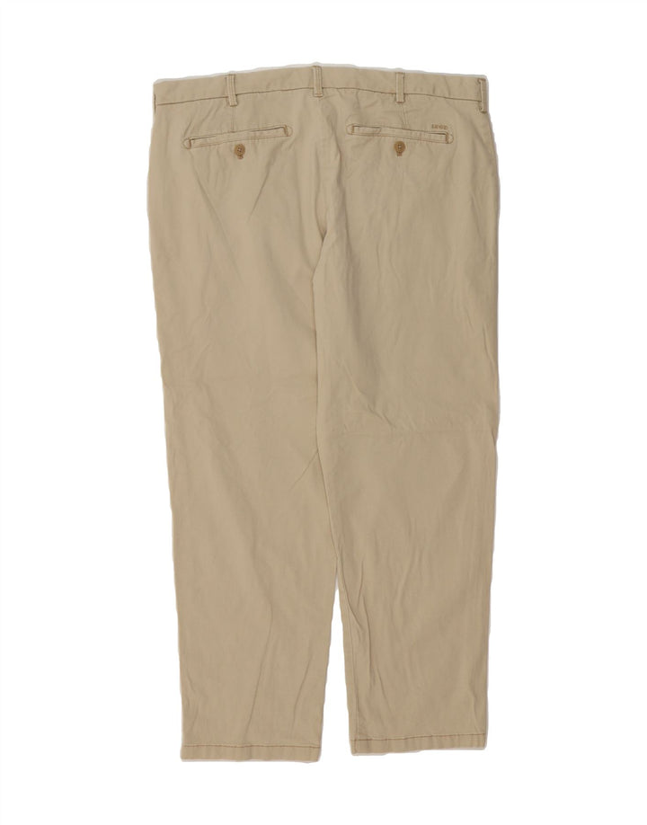 IZOD Mens Salt Water Straight Chino Trousers W38 L30 Beige Vintage Izod and Second-Hand Izod from Messina Hembry 
