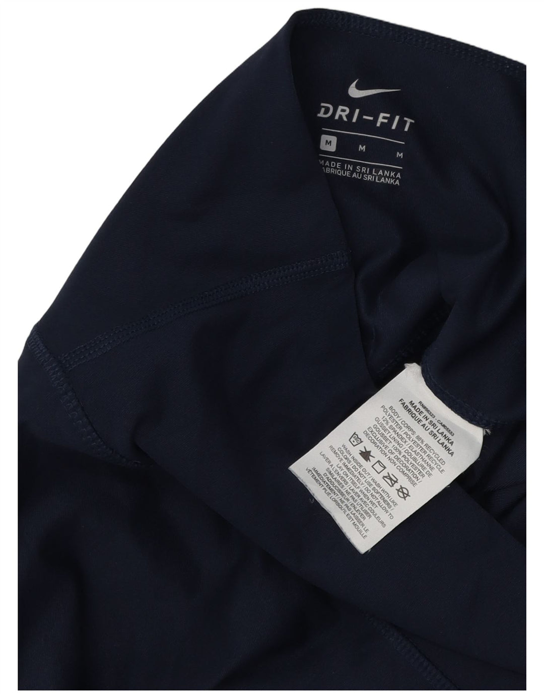 Leggings Nike Dri Fit Feminino UK 12 Médio Azul Marinho Poliéster