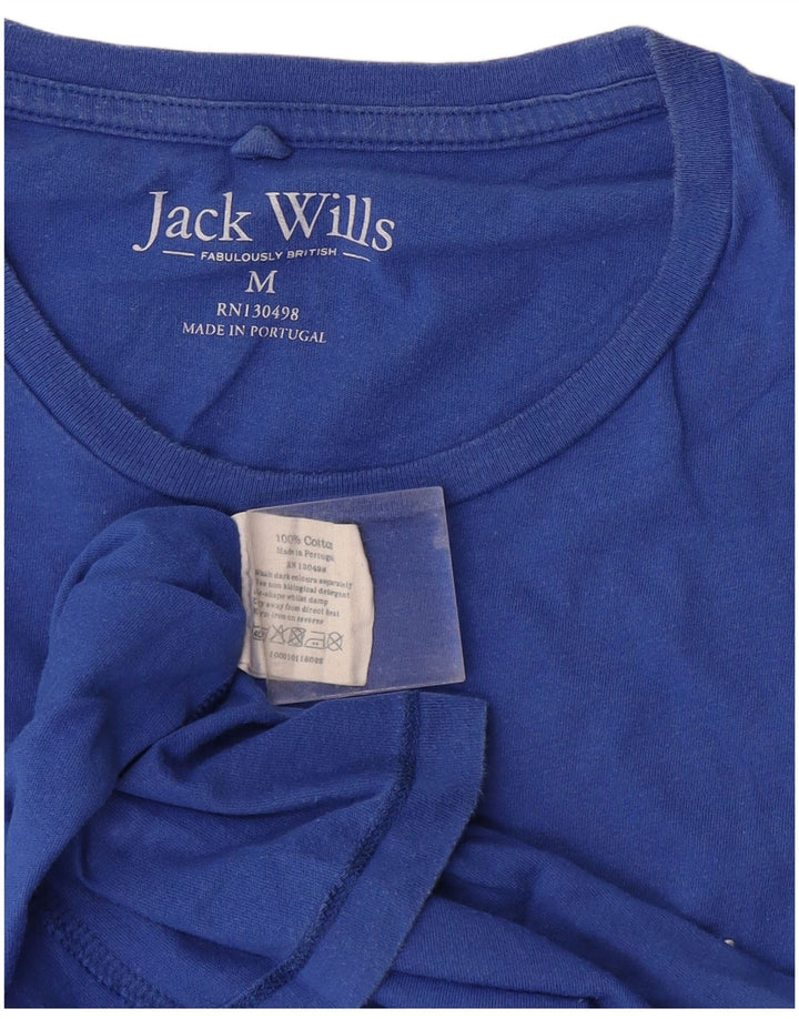 Camiseta masculina Jack Wills Top médio algodão azul