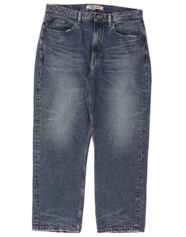 Jeans cropped feminino TOMMY HILFIGER W31 L25 algodão azul