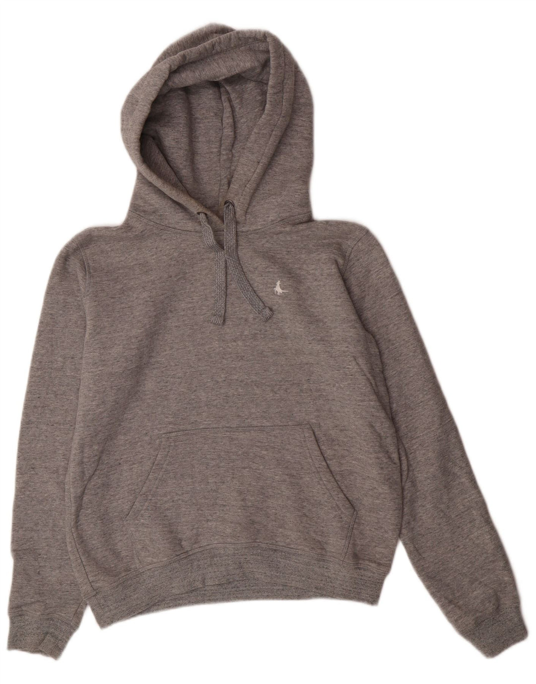 Jumper com capuz feminino Jack Wills Reino Unido 8 pequeno algodão cinza
