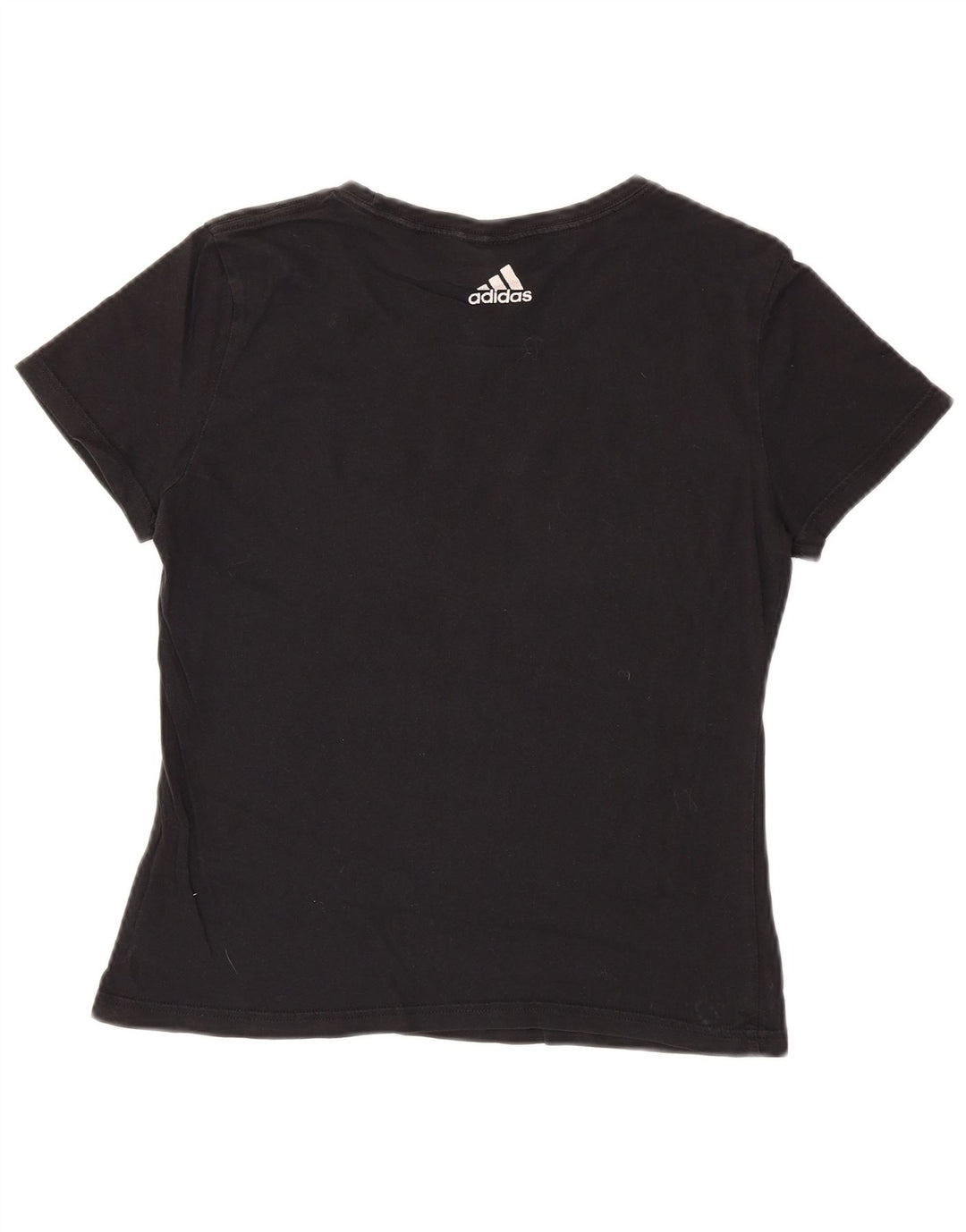 Camiseta Adidas Feminina Crop Graphic Top UK 12 Médio Preto