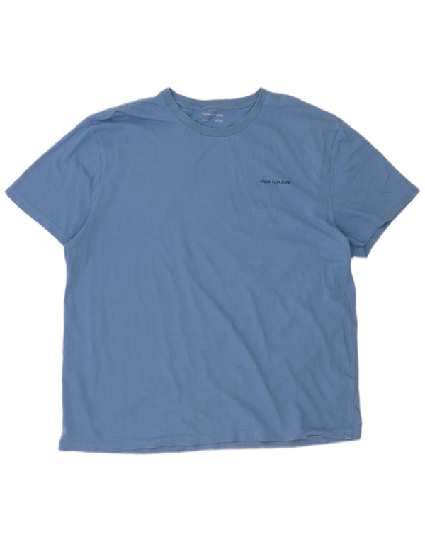 Camiseta masculina Calvin Klein Jeans Top 2XL algodão azul
