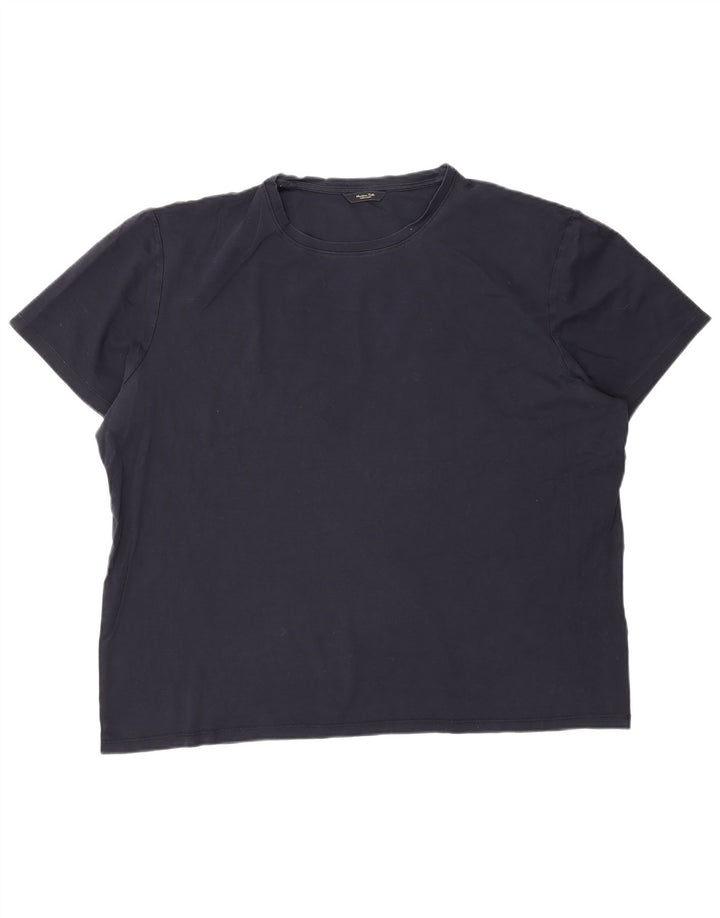 Camiseta masculina Massimo Dutti Top 2XL Azul marinho