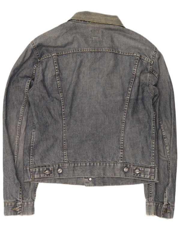 Jaqueta jeans feminina Gas UK 18 XL algodão azul