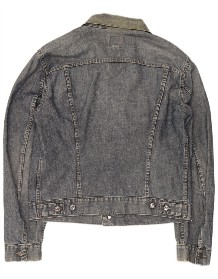 Jaqueta jeans feminina Gas UK 18 XL algodão azul