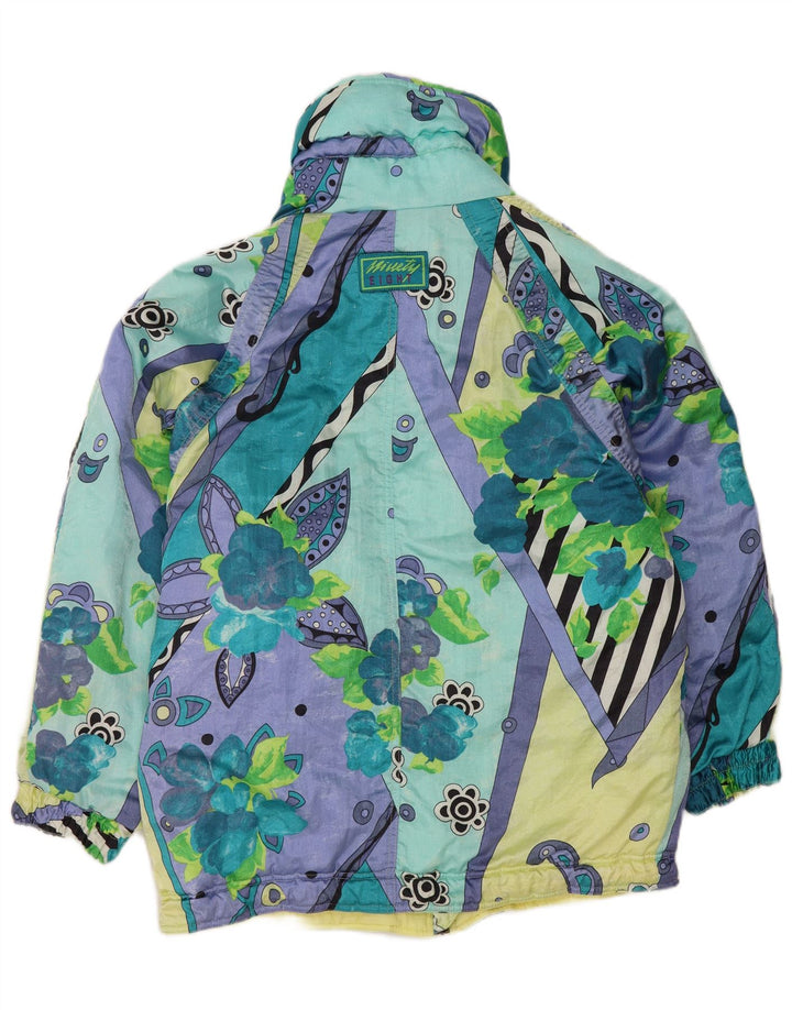 Jaqueta corta-vento feminina Ninety Eight UK 18 XL multicolorida floral