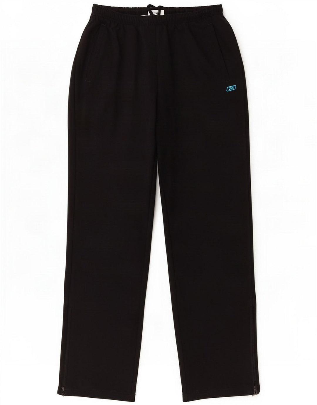 Reebok Calça de treino masculina grande poliéster preto
