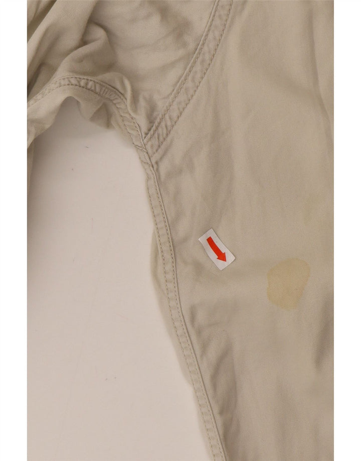 Camisa masculina LEE grande bege algodão ocidental