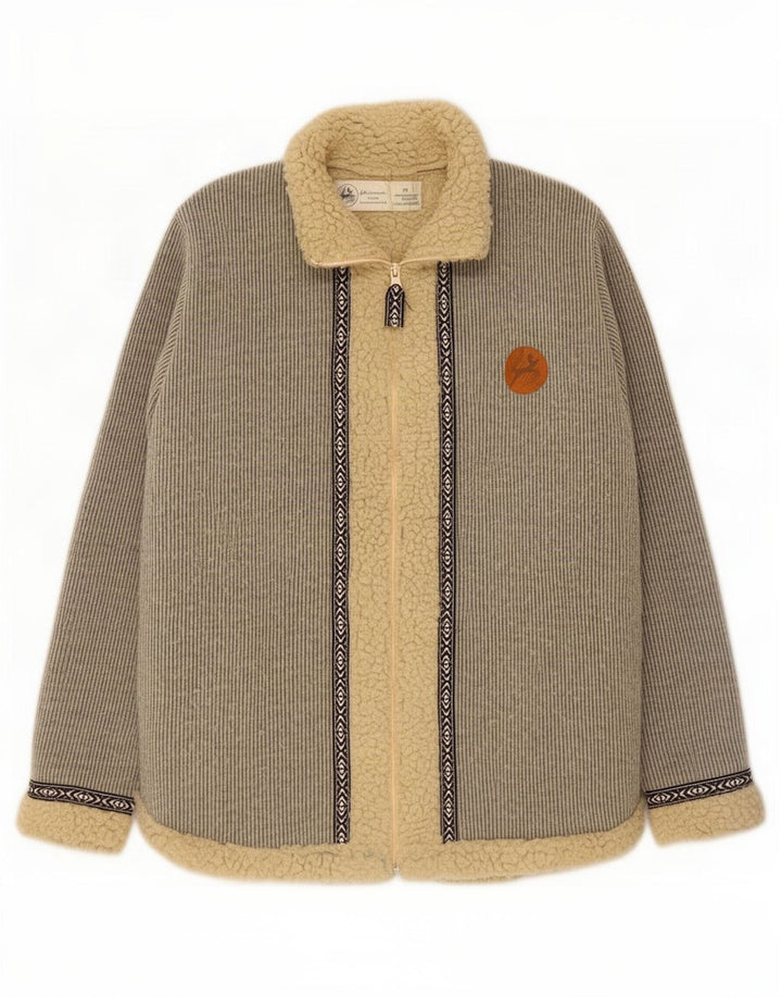 Jaqueta Sherpa masculina Lapponia UK 42 XL poliéster geométrico cinza