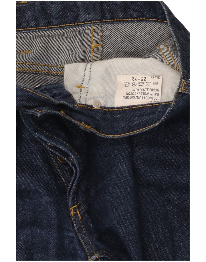Lee Mens Straight Jeans W29 L29 Azul Algodão