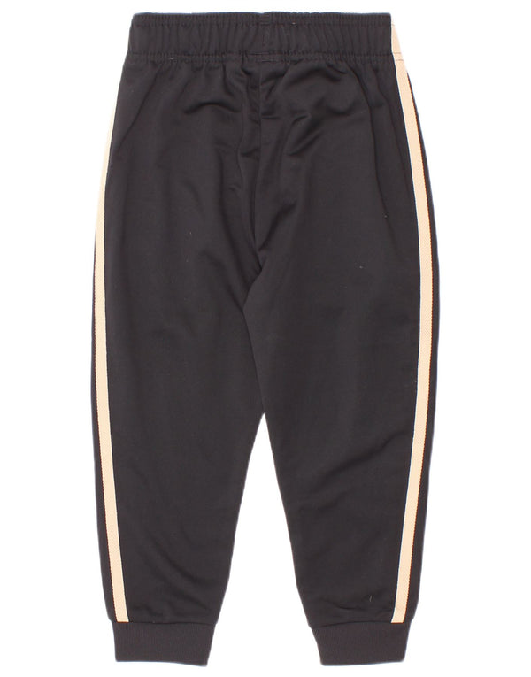 Adidas meninos calças de treino joggers 3-4 anos preto poliéster