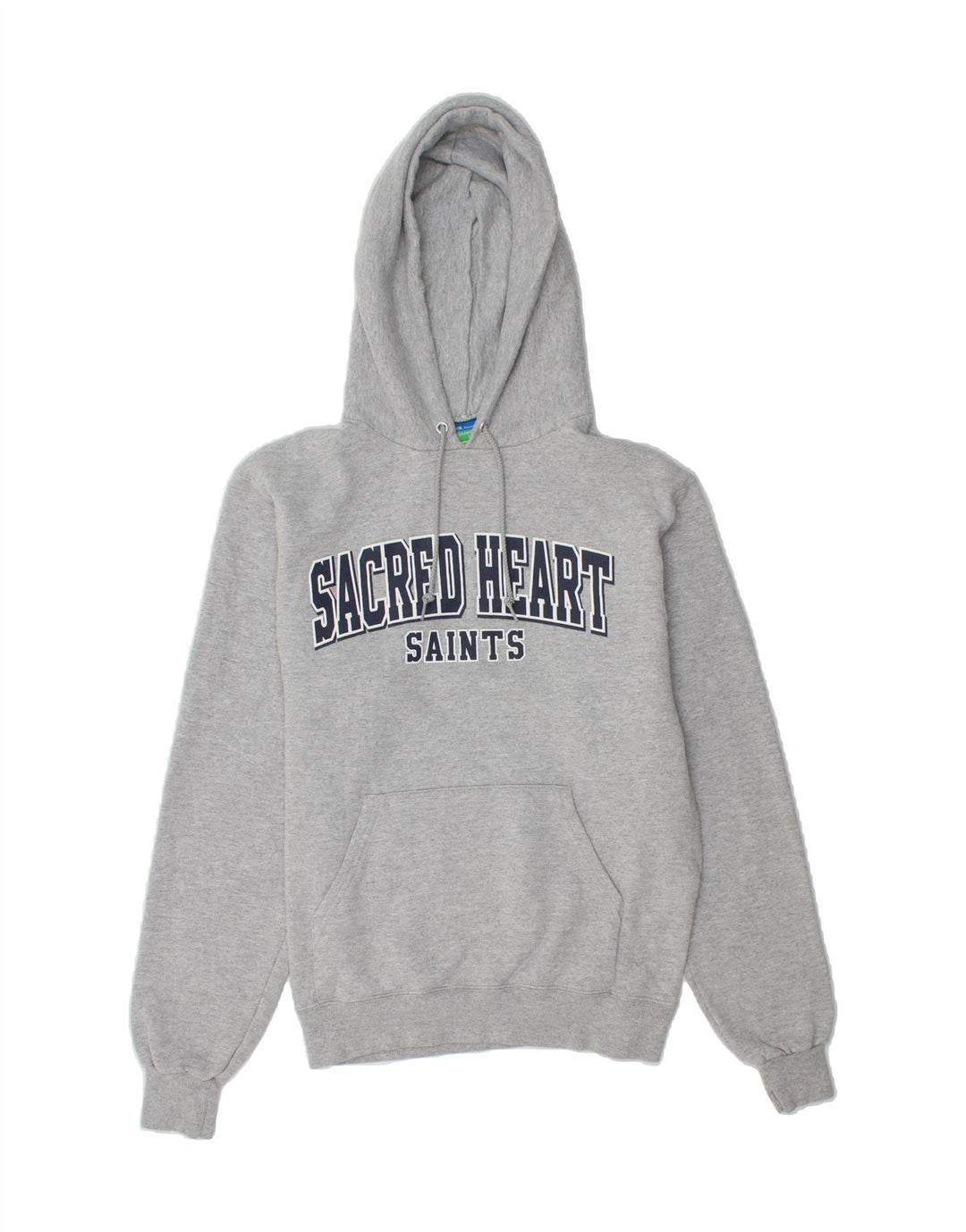 CHAMPION Mens Graphic Hoodie Jumper Small Grey Cotton Vintage Champion and Second-Hand Champion from Messina Hembry 