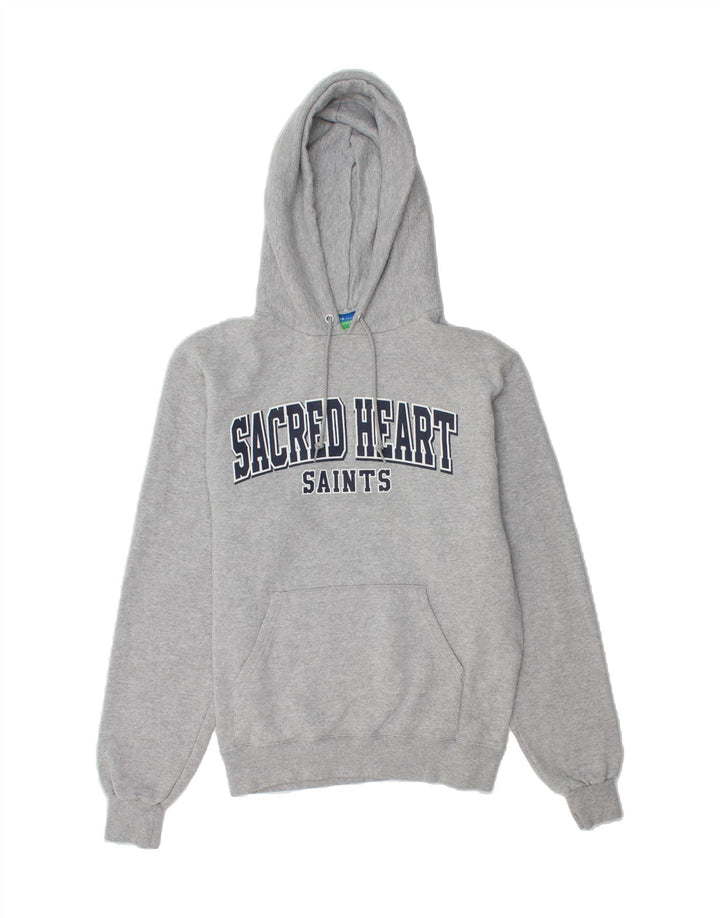 CHAMPION Mens Graphic Hoodie Jumper Small Grey Cotton Vintage Champion and Second-Hand Champion from Messina Hembry 