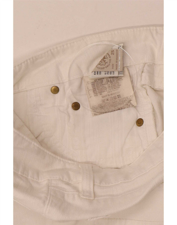 Jeans Slim Feminino Diesel W25 L30 Algodão Branco