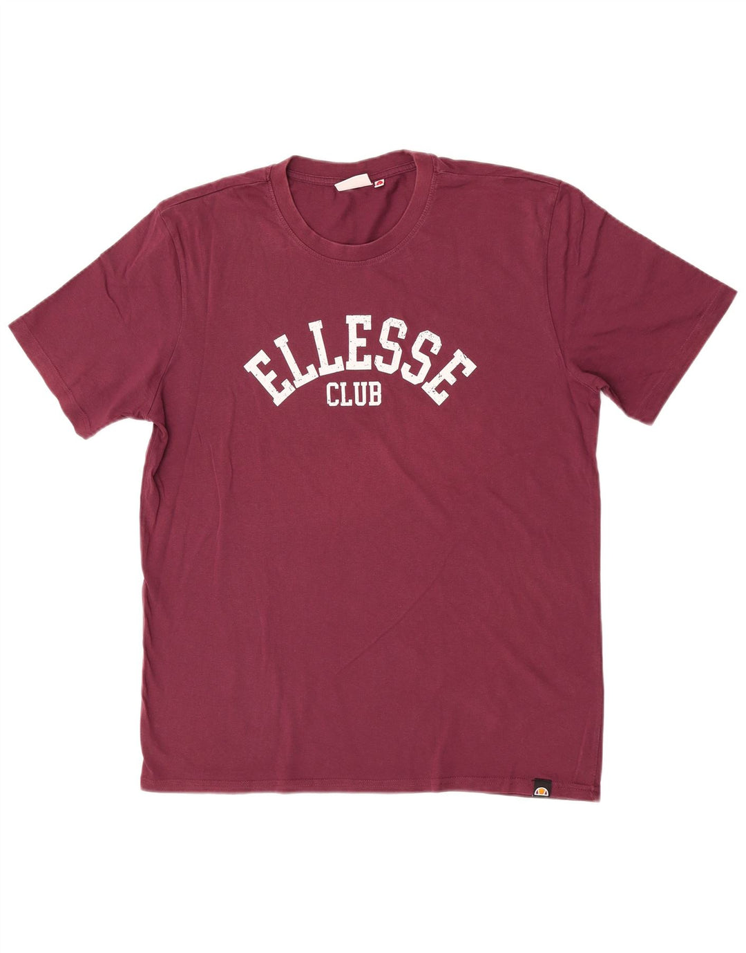 Camiseta masculina Ellesse com estampa gráfica grande de algodão marrom