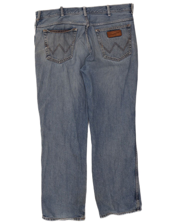 Wrangler Masculino Texas Straight Jeans W38 L30 Azul Algodão