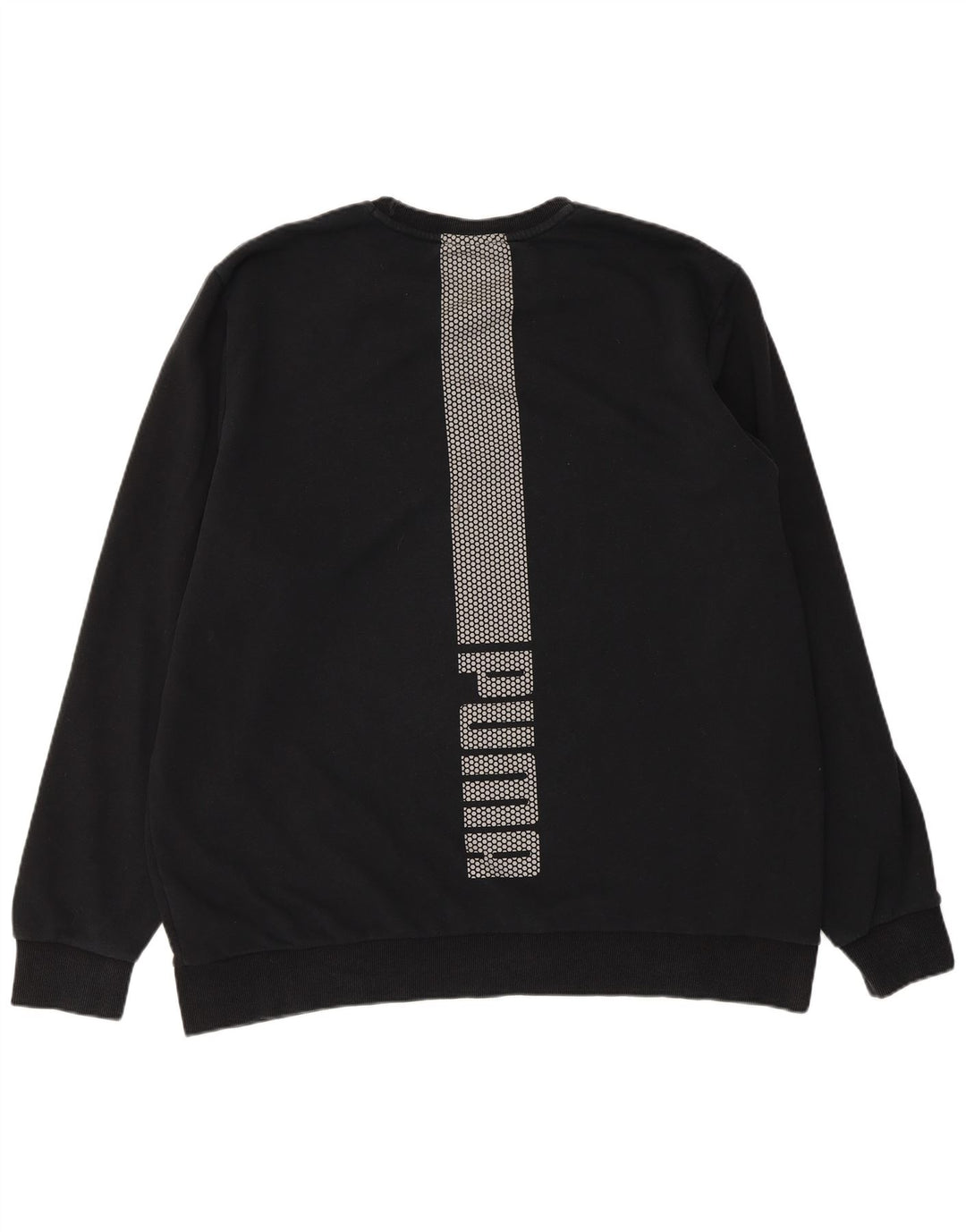 PUMA moletom gráfico masculino jumper 2XL algodão preto
