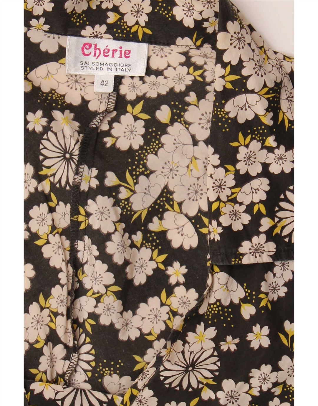 blusa feminina cherie top IT 42 médio preto floral