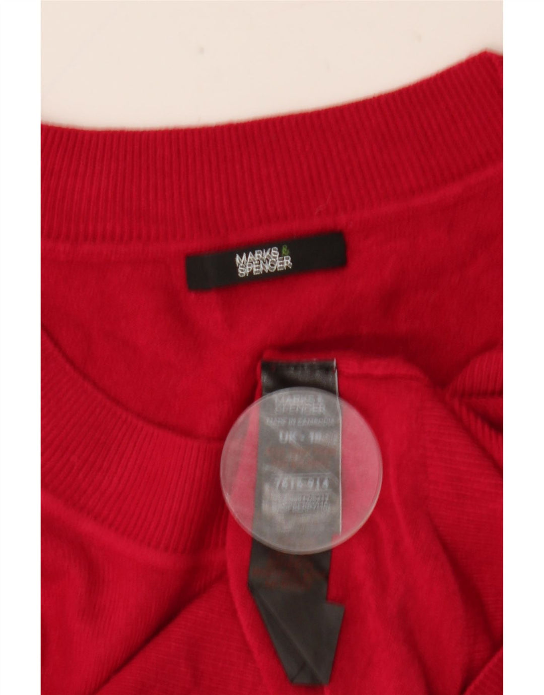 Suéter cardigã feminino MARKS & SPENCER Reino Unido 10 pequeno acrílico rosa