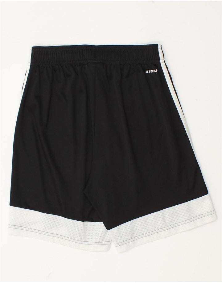 Adidas Mens Aeroready Sport Shorts Pequeno Poliéster Colorblock Preto