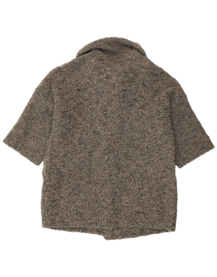 Liu Jo Suéter feminino oversized longline cardigan Reino Unido 10 pequeno cinza moderno