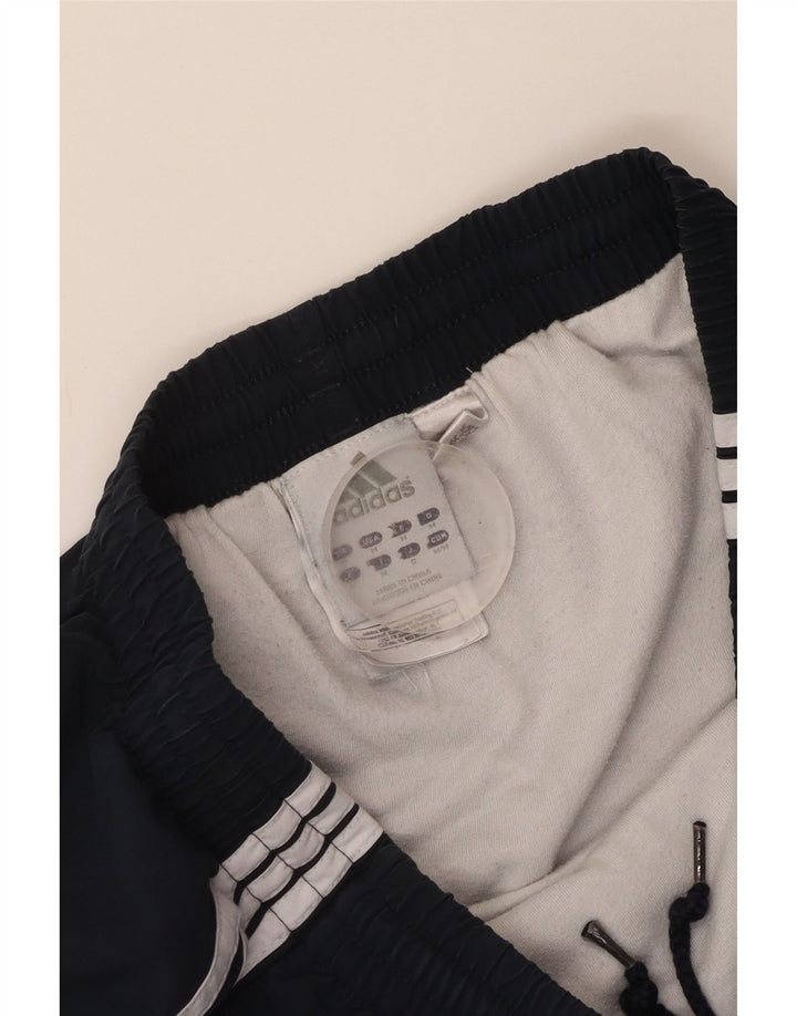 Shorts esportivos masculinos Adidas médio azul marinho poliéster