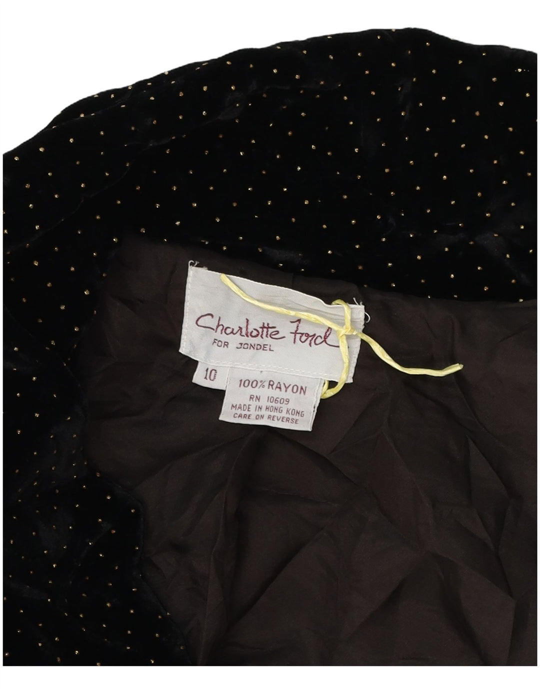 Jaqueta bomber de veludo grande feminina vintage Reino Unido 10 preto pequeno manchado