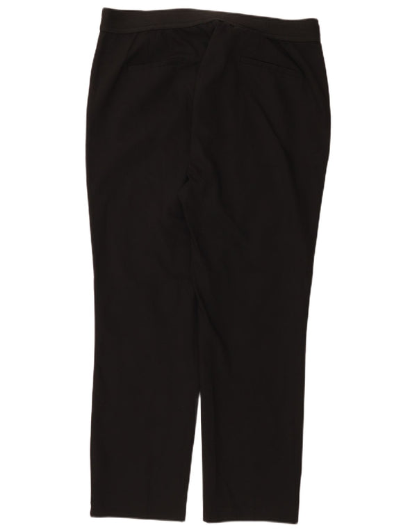 Calça chino reta feminina Zara 2XL W34 L27 algodão preto