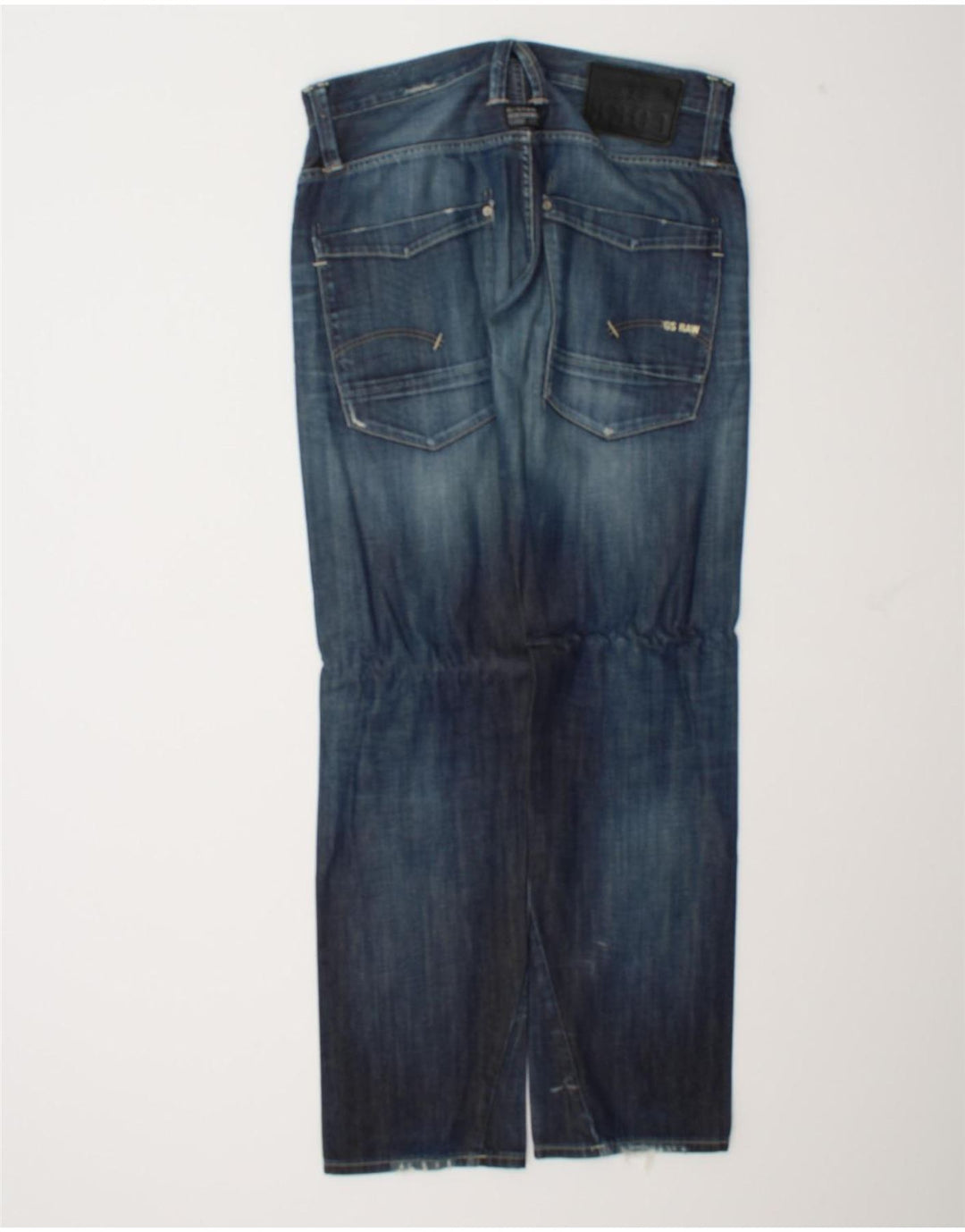 Jeans retos masculinos G-Star W33 L34 algodão azul