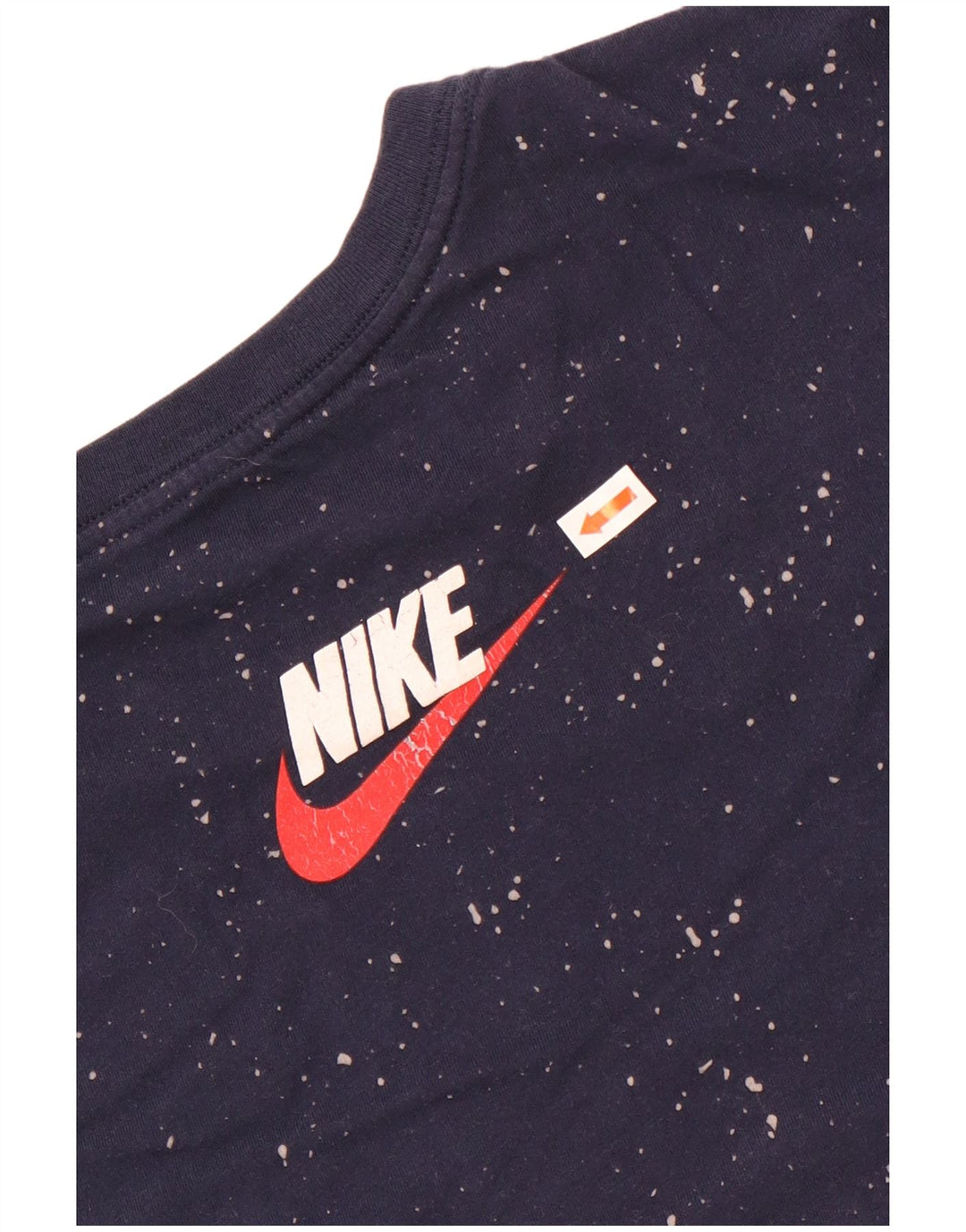Camiseta Nike Masculina Athletic Cut Graphic Top Médio Azul Marinho Salpicado