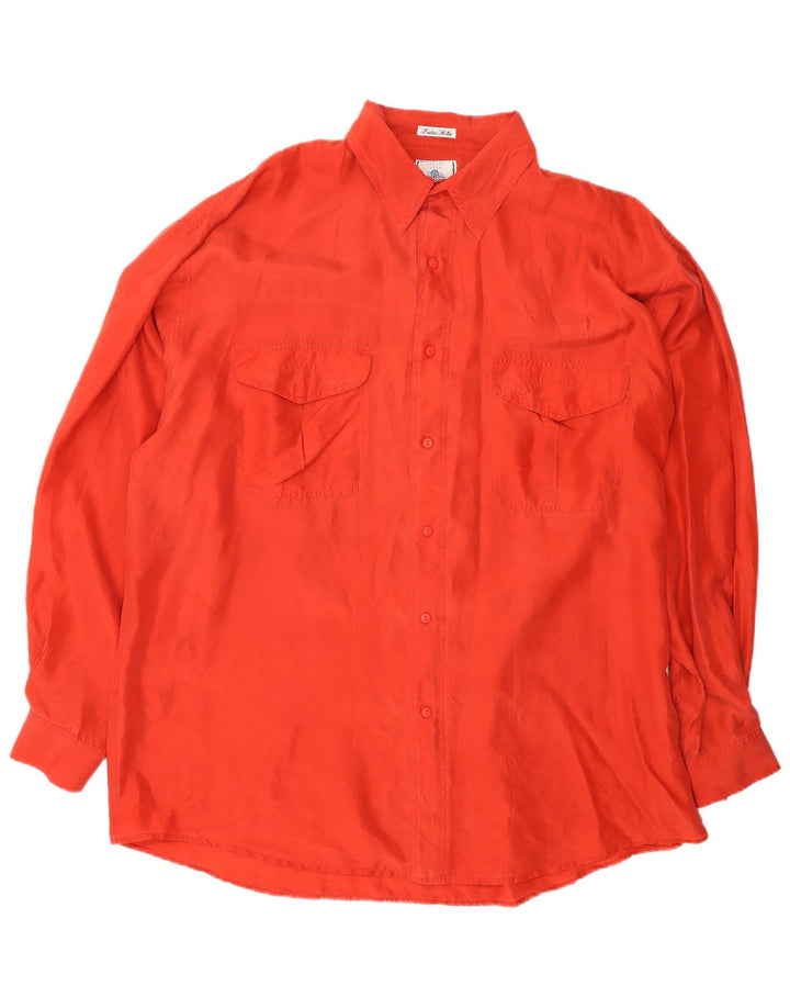 Camisa masculina Brugi XL seda vermelha