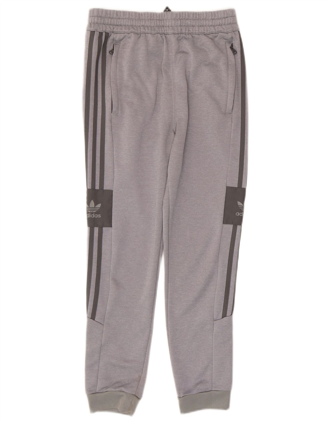 ADIDAS Meninos Calças de treino Joggers 11-12 Anos Cinza Colourblock