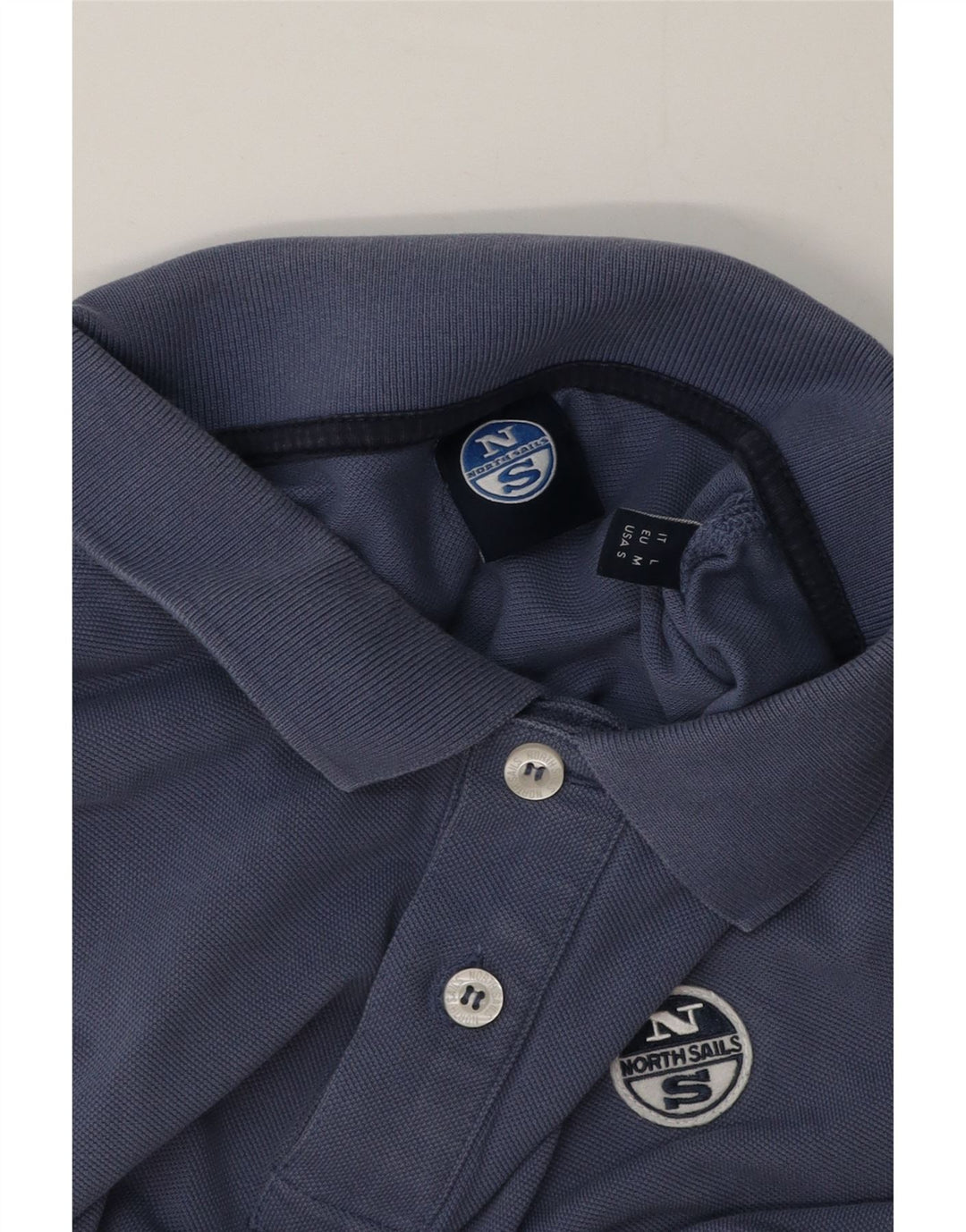 Camisa polo masculina North Sails pequena azul