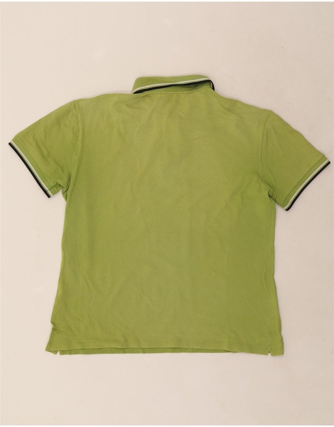 Camisa polo masculina Fred Perry grande algodão listrado verde
