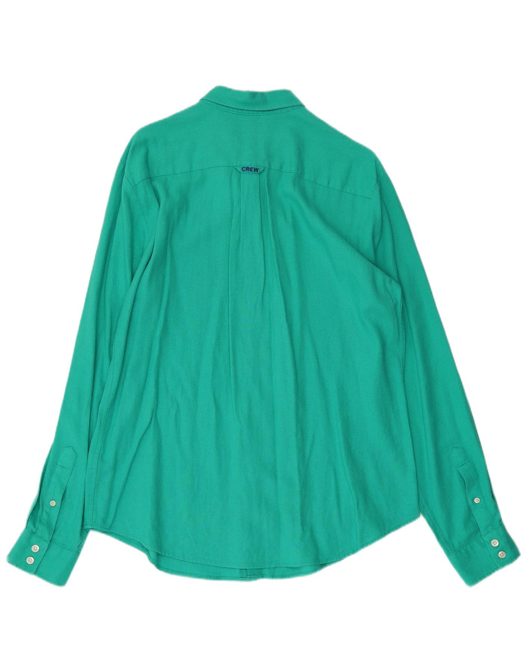 CREW CLOTHING Camisa masculina grande linho verde