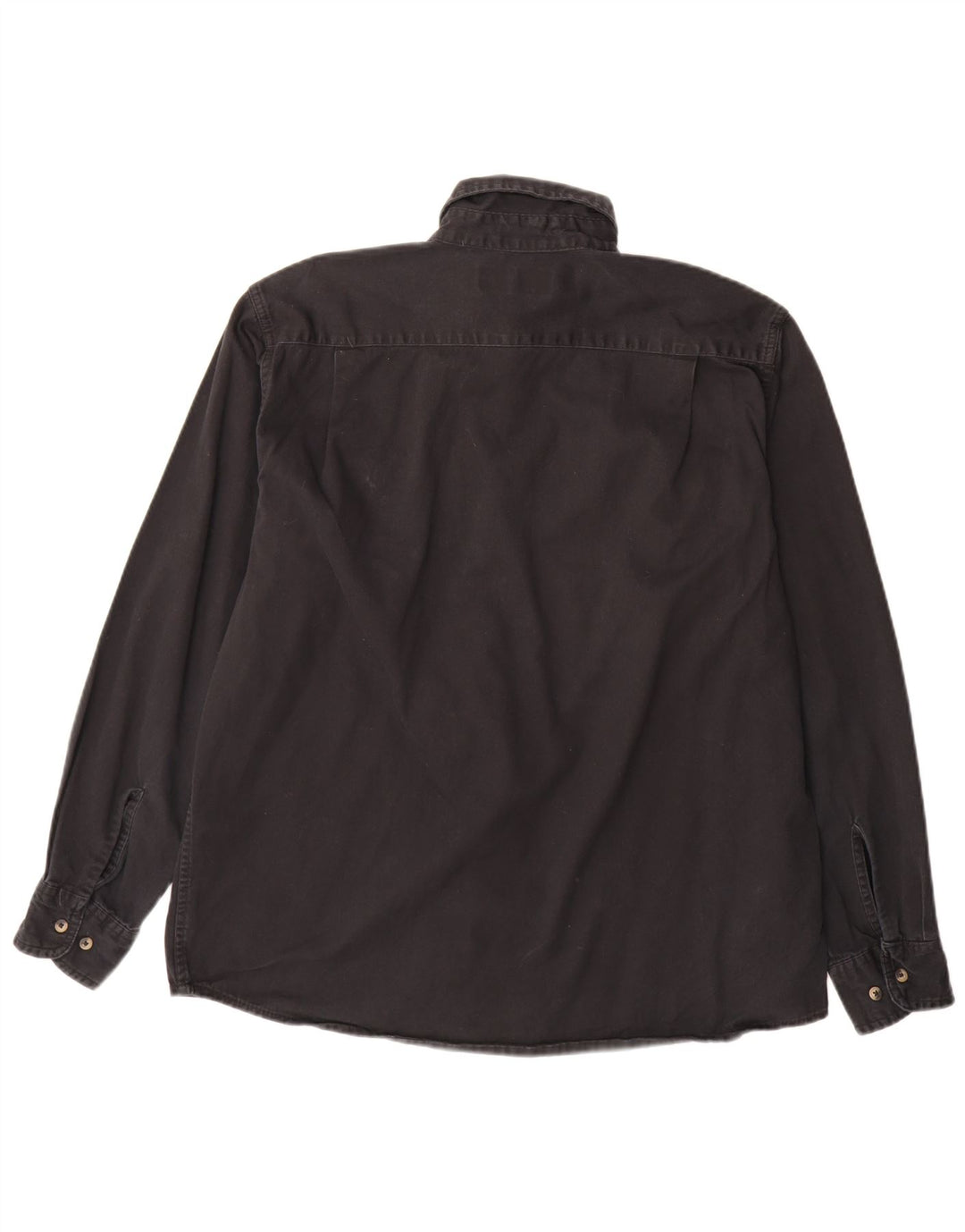 Camisa jeans masculina Wrangler grande algodão preto